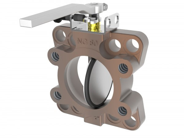 ASA SAE 3" -DIN80 -AF80 Butterfly Flange / Valve SDA0080 - Unwin Hydraulic Engineering
