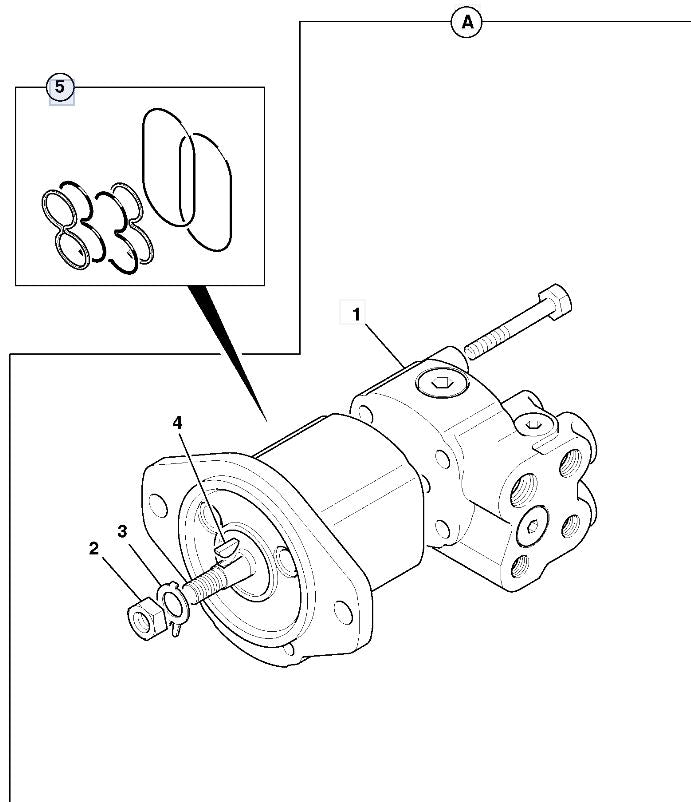 20/925468 JCB Genuine Parker Hydraulic Brake/Charge Pump 20 CC/REV