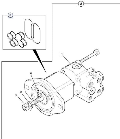 20/925468 JCB Genuine Parker Hydraulic Brake/Charge Pump 20 CC/REV