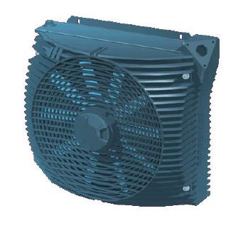 ASA0176AD01D  Air Blast Oil Cooler 12V DC (Pusher Fan)