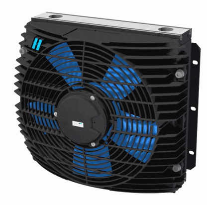 TT 13 rail DC Oil Air Blast Oil Cooler TT13RD01 12 Volt - Unwin Hydraulic Engineering