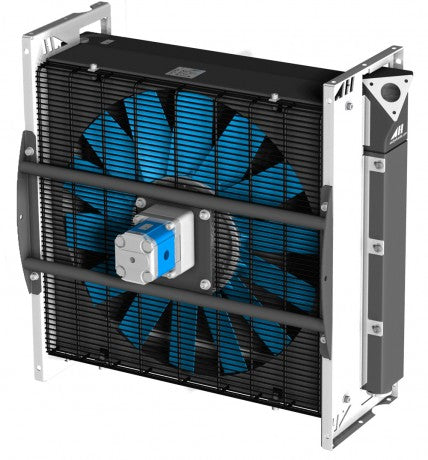 ASA0367 Hydraulic motor Air Blast Oil Cooler ASA0367AH11 0.68KW - Unwin Hydraulic Engineering